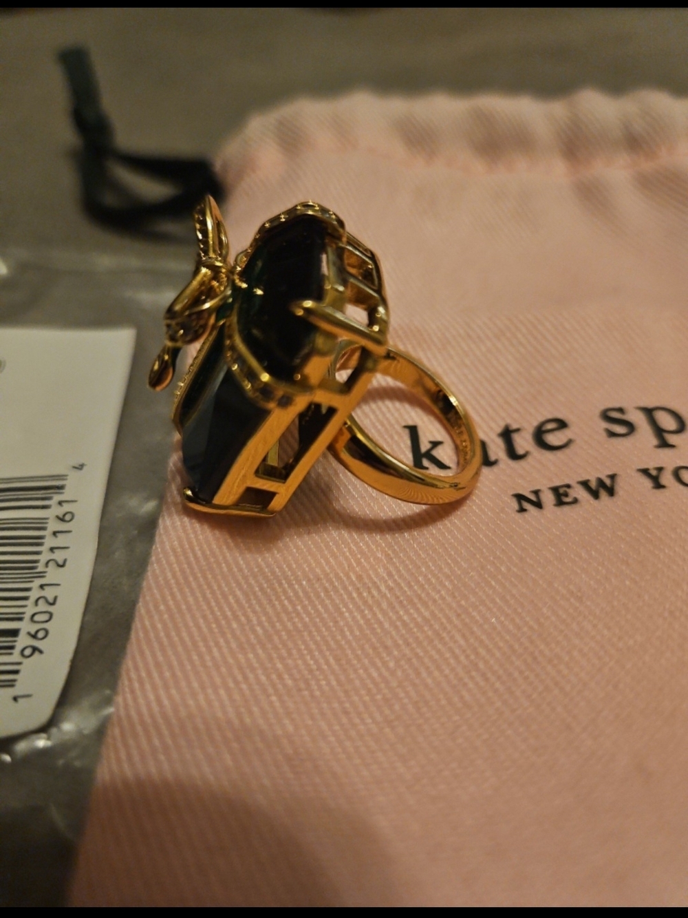 Kate Spade Emerald Cocktail Ring - Picture 3 of 7